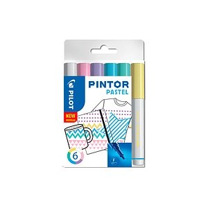 Pilots Pilot Marker Pintor Pastel Fein, 6-er