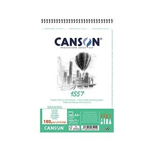 Canson Skizzenpapier, A5, 180g, weiss, 31412A003