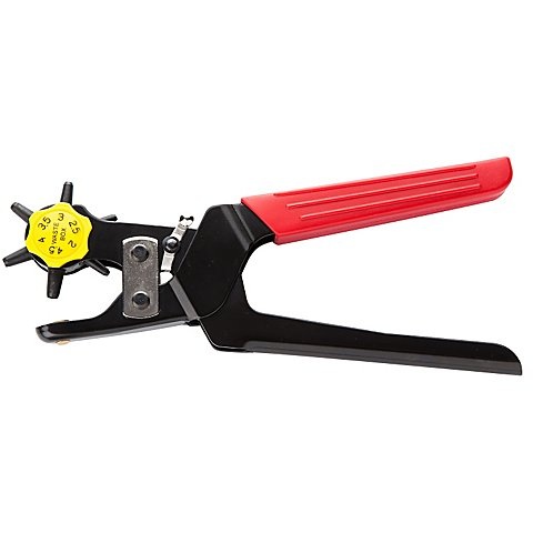 Revolver-Lochzange, 24 cm, 6 Lochgrössen von 2 - 4,5 mm