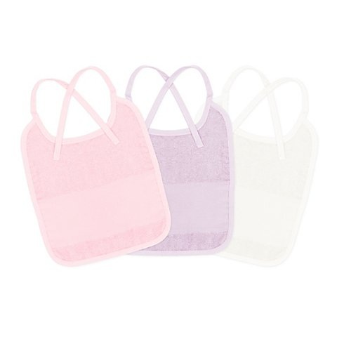 buttinette Sticklätzchen 3er-Pack, rosa/flieder/ecru