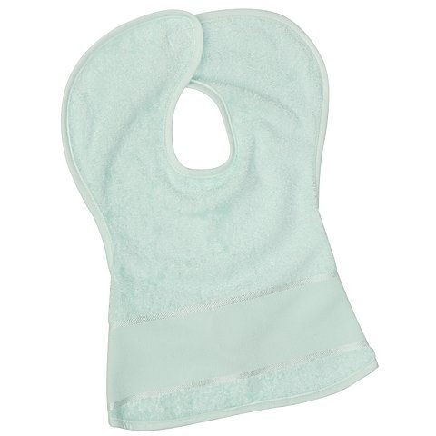 buttinette Sticklätzchen mit Klettverschluss an Hals und Rücken, mint