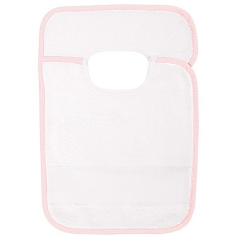 buttinette Sticklätzchen mit Klettverschluss, rosa