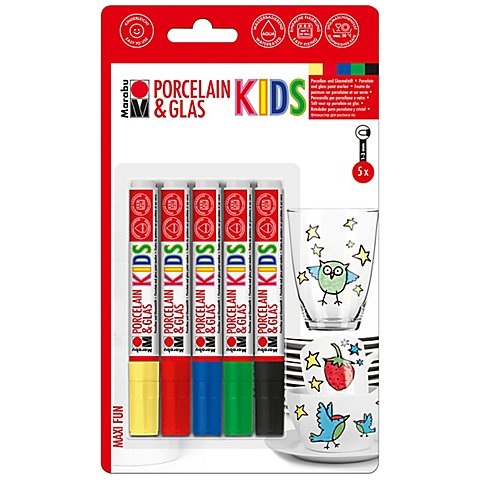 Marabu KiDS Porzellan- und Glasmalstifte