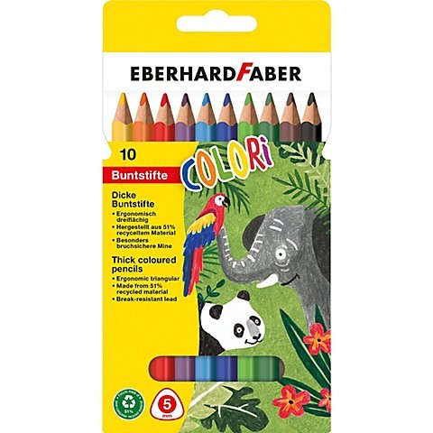 Dicke Farbstifte, 10 Stifte