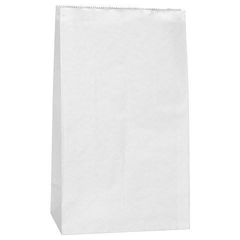 Papiertüten, weiss, 21 x 12 cm, 15 Stück