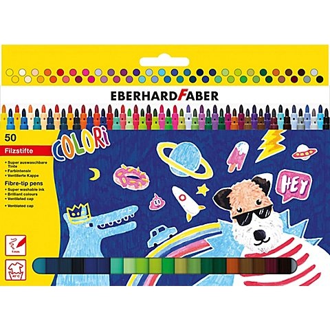 Filzstifte-Set, 50 Stifte