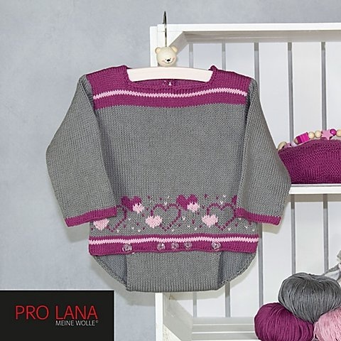 Strickanleitung ? Baby Strampler aus Pro Lana Baby Cotton Organic