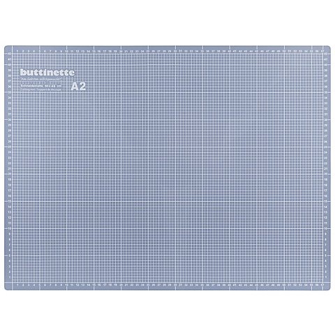 buttinette Profi-Schneidematte, 60 x 45 cm, blau/grau