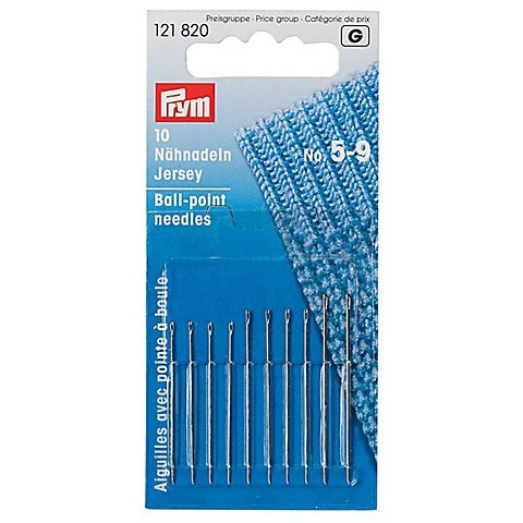 Prym Jersey-Nähnadeln, Stärke: 0,6 ? 0,8 mm, Länge: 35 ? 40 mm, Inhalt: 10 Stück