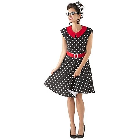 Rock'n'Roll-Kleid, schwarz