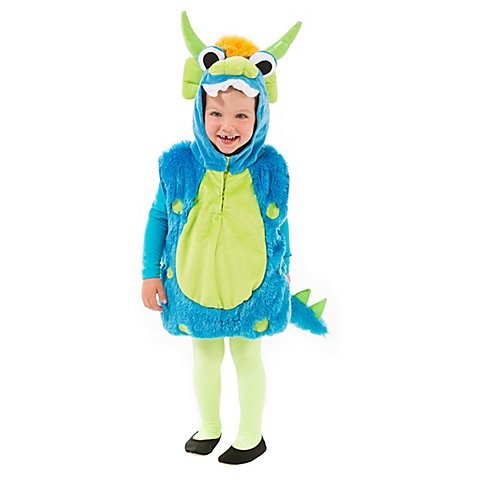 Monsterweste für Kinder, türkis/grün