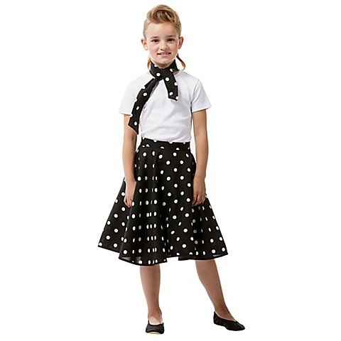 Rock'n'Roll-Rock für Kinder, schwarz/weiss