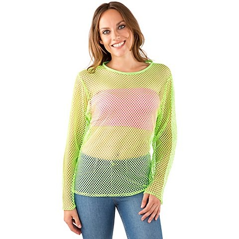 Netzshirt, neongrün