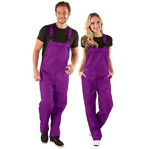 Latzhose unisex, lila
