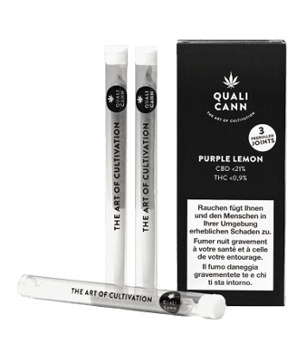 QUALICANN Pre Rolled Purple Lemon (3 Stk)