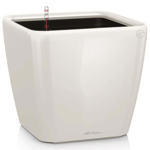 Lechuza - 3er-Set Blumenkästen mit Integriertem Bewässerungssystem Quadro Premium 43 LS - Weiss