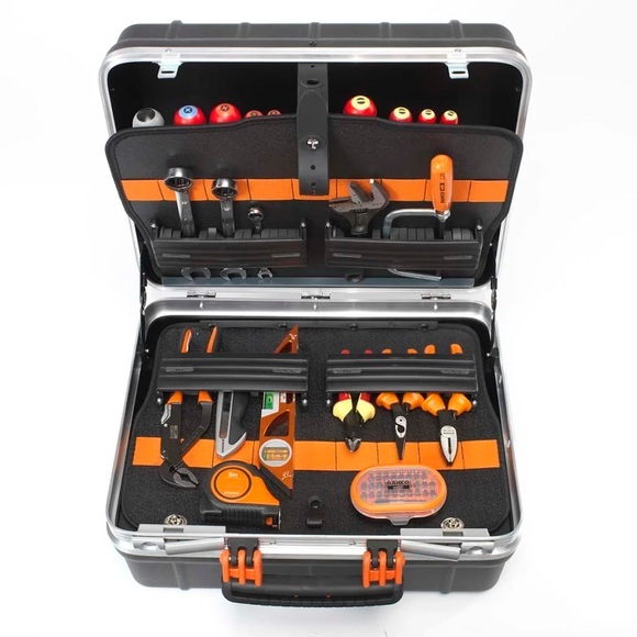BAHCO Robuster Werkzeugkoffer mit 55 Werkzeugen 4750RCW011BNL