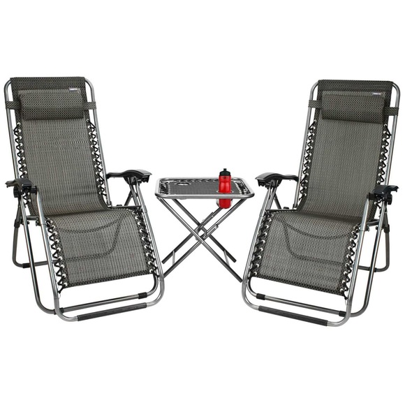 Abbey Camp Terrassen-Set 3-tlg. Anthrazit 21DT-ANT-Uni