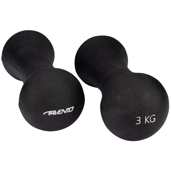 Avento Kurzhantel-Set Bone 2x3 kg Schwarz