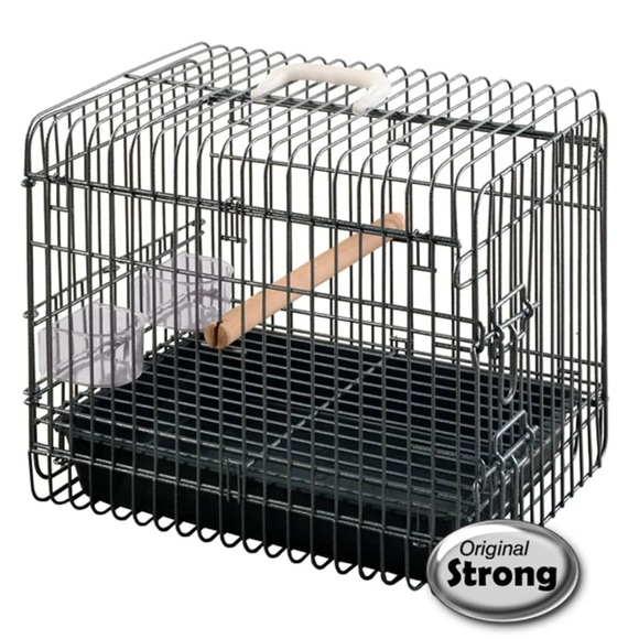 Strong Vogeltransportbox Light Schwarz 33 x 45 x 39 cm 99036