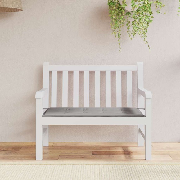 vidaXL Gartenbank-Auflage Grau 120x50x4 cm