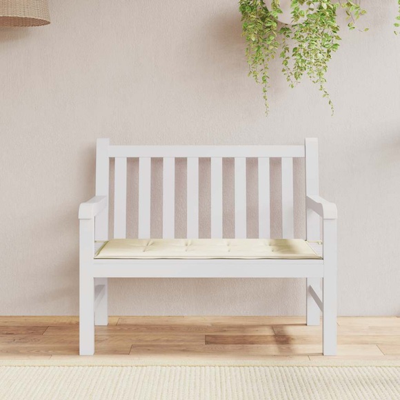 vidaXL Gartenbank-Auflage Creme 100x50x4 cm