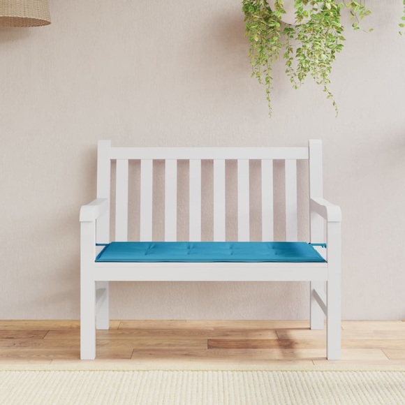 vidaXL Gartenbank-Auflage Blau 100x50x4 cm