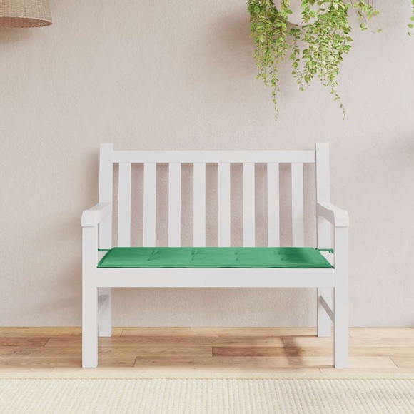 vidaXL Gartenbank-Auflage Grün 120x50x4 cm