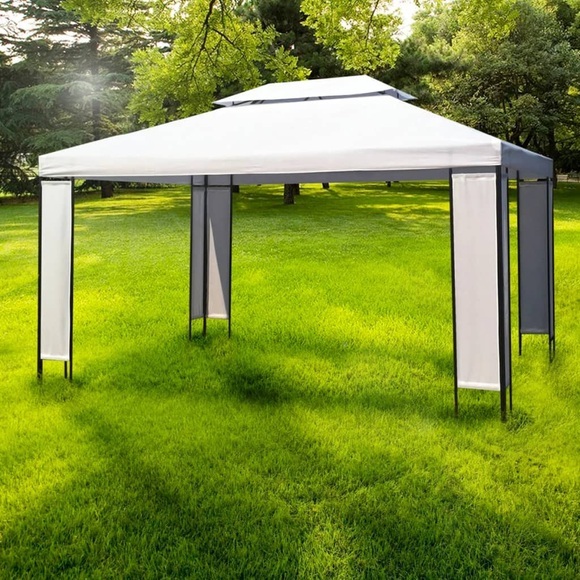 Gartenpavillon Weiss 3 x 4 m