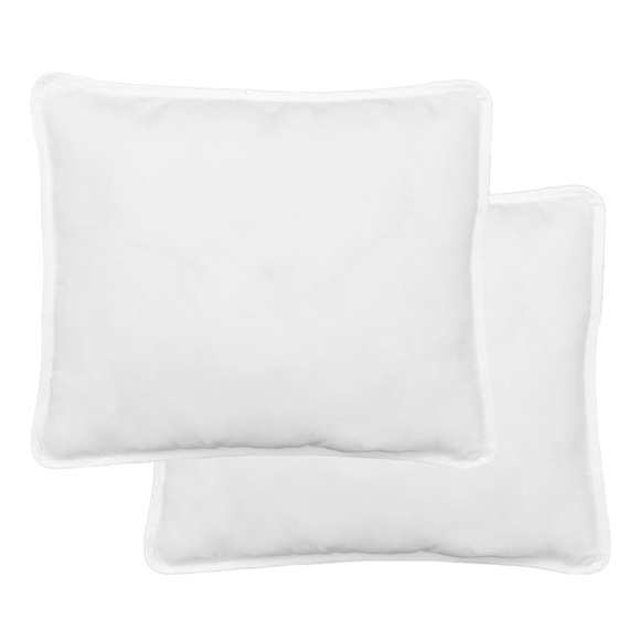 vidaXL Kissen 2 Stück 60 x 70 cm Weiß