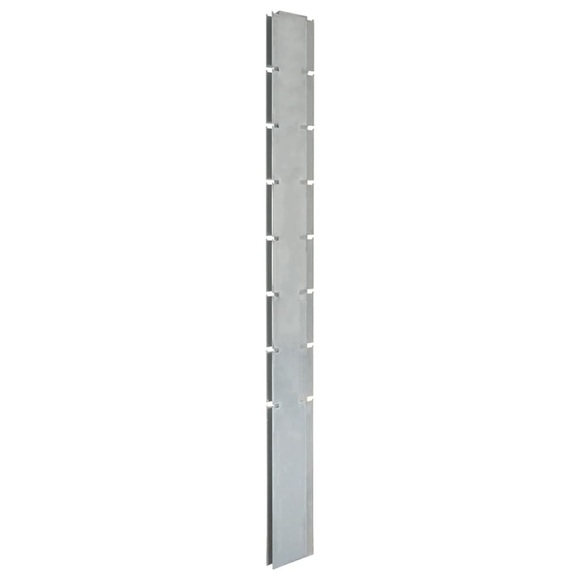 vidaXL Pfosten für Gabionenzaun Silbern 200 cm Verzinkter Stahl