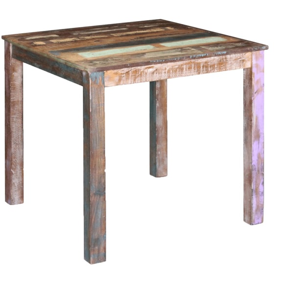 Esstisch Recyceltes Massivholz 80x82x76 cm