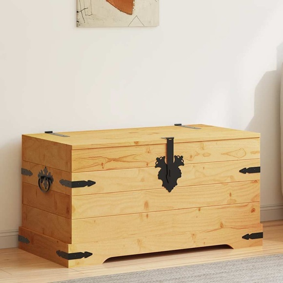 Aufbewahrungskiste im Mexiko-Stil Kiefer Corona 91x49,5x47 cm