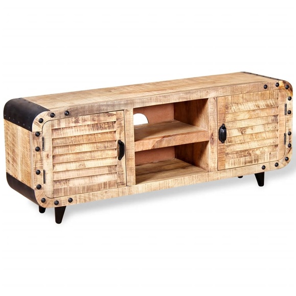 TV-Schrank Raues Mangoholz 120 x 30 x 50 cm