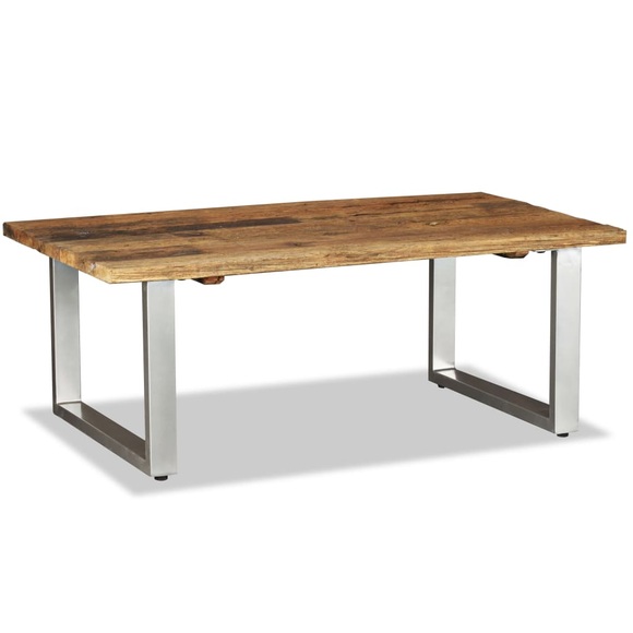 Couchtisch Recyceltes Bahnschwellen-Holz Massiv 100x60x38 cm