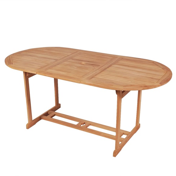 Garten-Esstisch 180 x 90 x 75 cm Teak