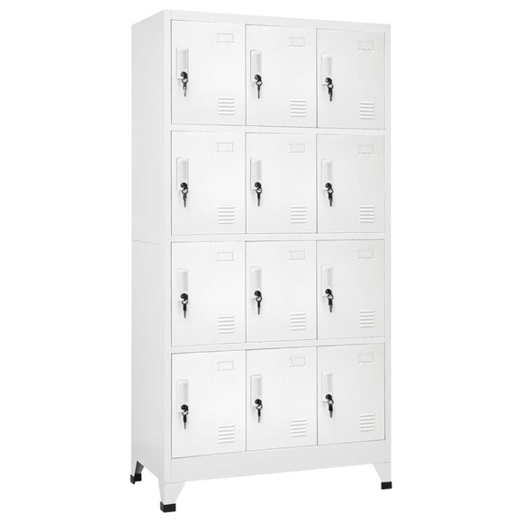 vidaXL Spind mit 12 Fächern 90 x 45 x 180 cm