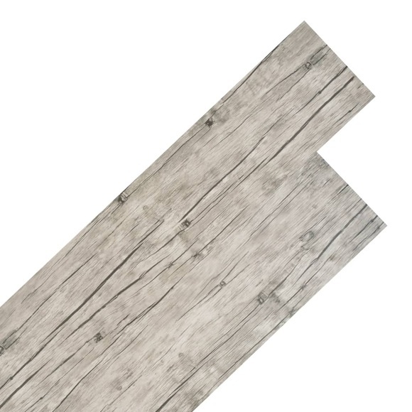 vidaXL PVC Laminat Dielen 5,26 m² 2 mm Eiche Gewaschen
