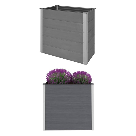 Pflanzkasten WPC 100 x 50 x 91 cm Grau