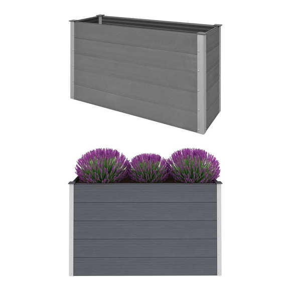 Pflanzkasten WPC 150 x 50 x 91 cm Grau