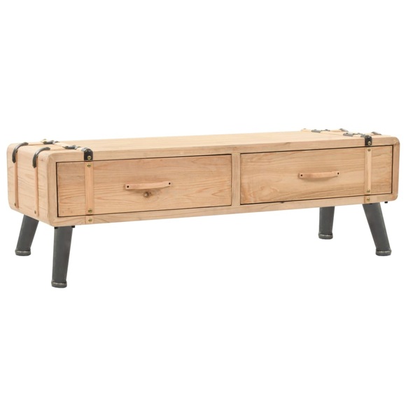 vidaXL TV-Schrank Tannenholz Massiv 120 × 33 × 35 cm