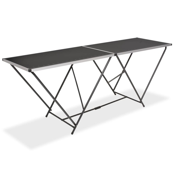 Klapptisch MDF und Aluminium 200x60x78 cm