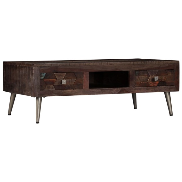 Couchtisch Altholz Massiv 100 x 60 x 35 cm