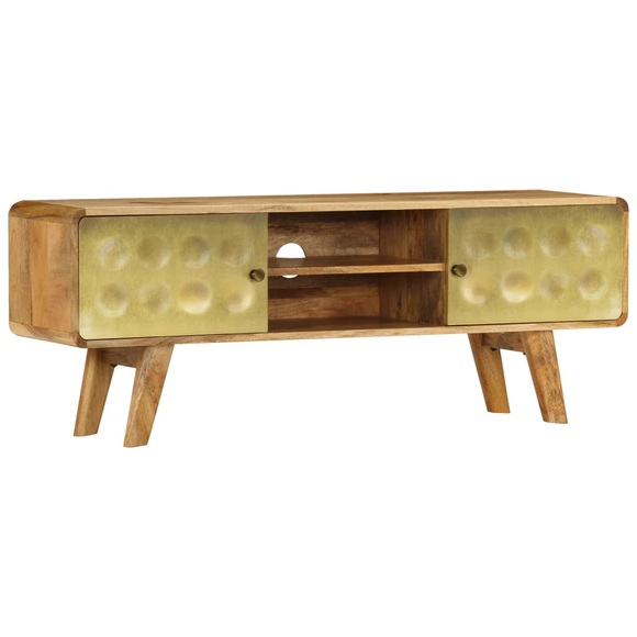 TV-Schrank Mangoholz Massiv 120 x 30 x 45 cm