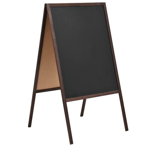 Doppelseitige Tafel Zedernholzrahmen Freistehend 60x80 cm