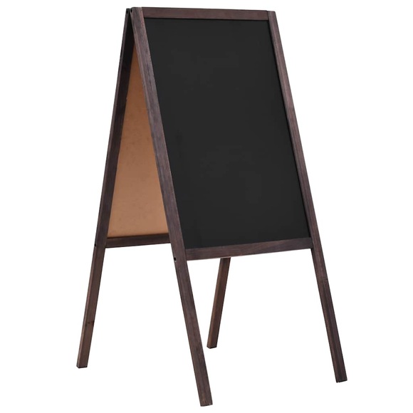 Doppelseitige Tafel Zedernholzrahmen Freistehend 40x60 cm
