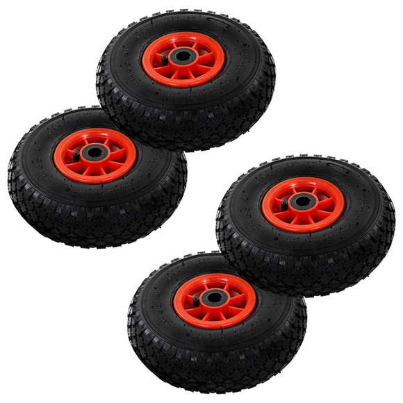 vidaXL Sackkarrenräder 4 Stk. Gummi 3,00-4 (260x85)