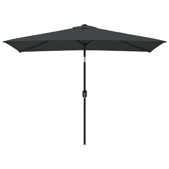 Sonnenschirm mit Metall-Mast 300 x 200 cm Anthrazit