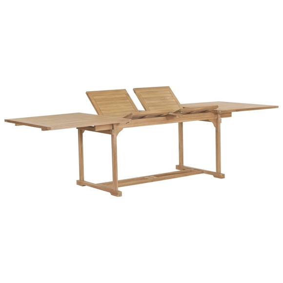 Ausziehbarer Gartentisch (180-280) x 100 x 75 cm Teak Massiv