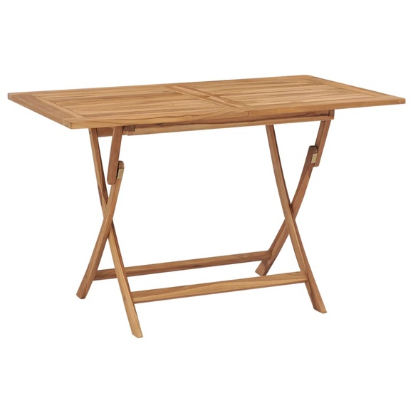 Klappbarer Garten-Esstisch Teak 120x70x75 cm